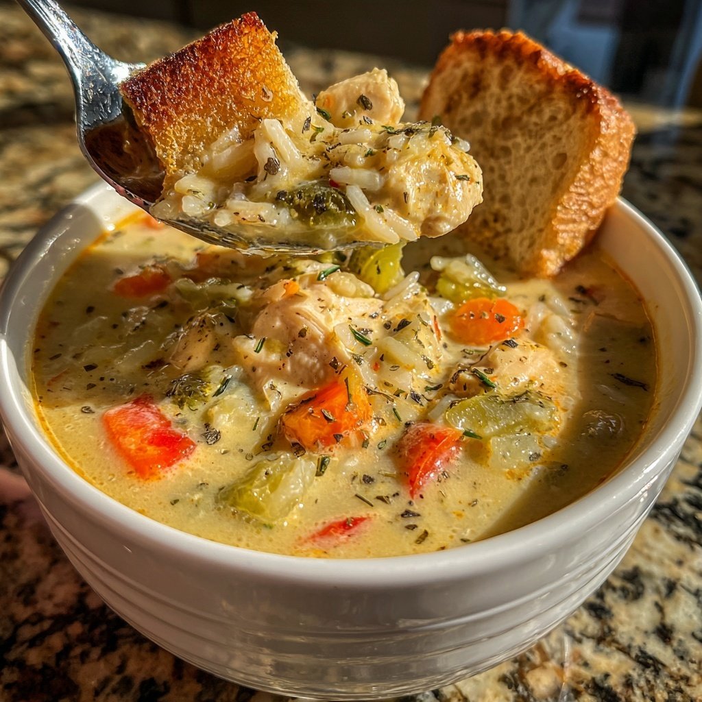 Creamy Chicken Rice Soup