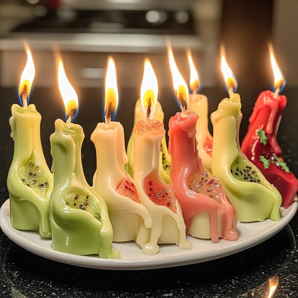Edible Christmas Candles