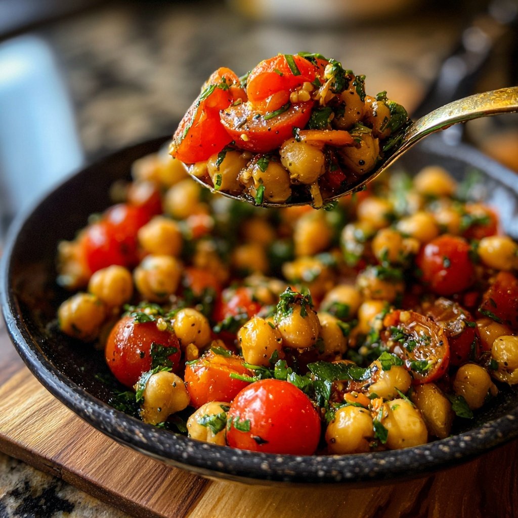 Healthy Roasted Chickpea Salad