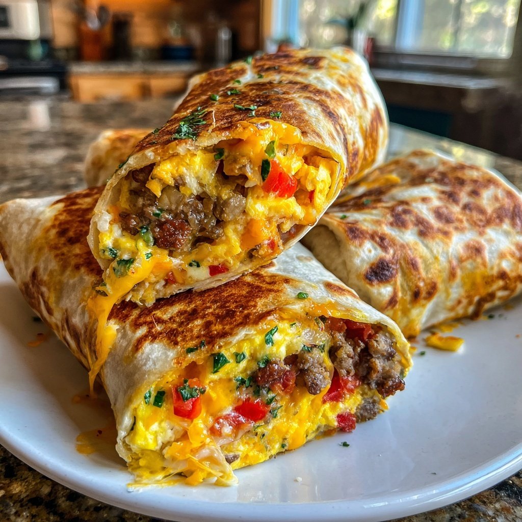 Make Ahead Breakfast Burritos