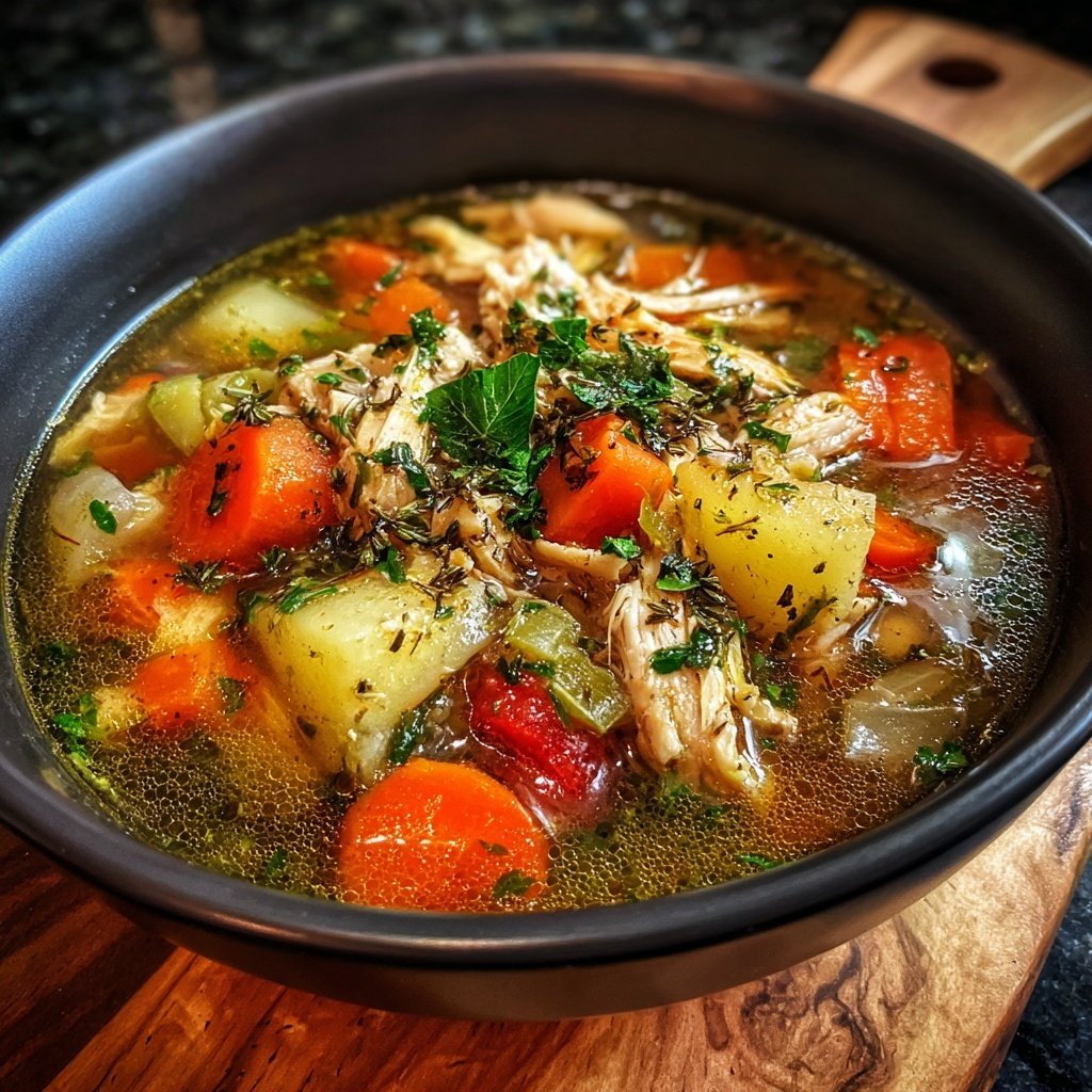 Spring Chicken Vegetable Soup