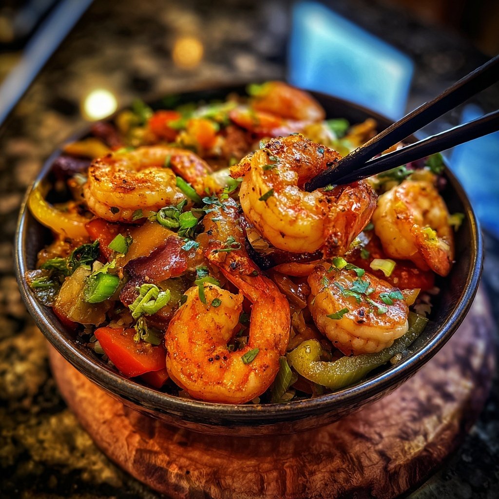 Easy Healthy Shrimp And Vegetable Bowl